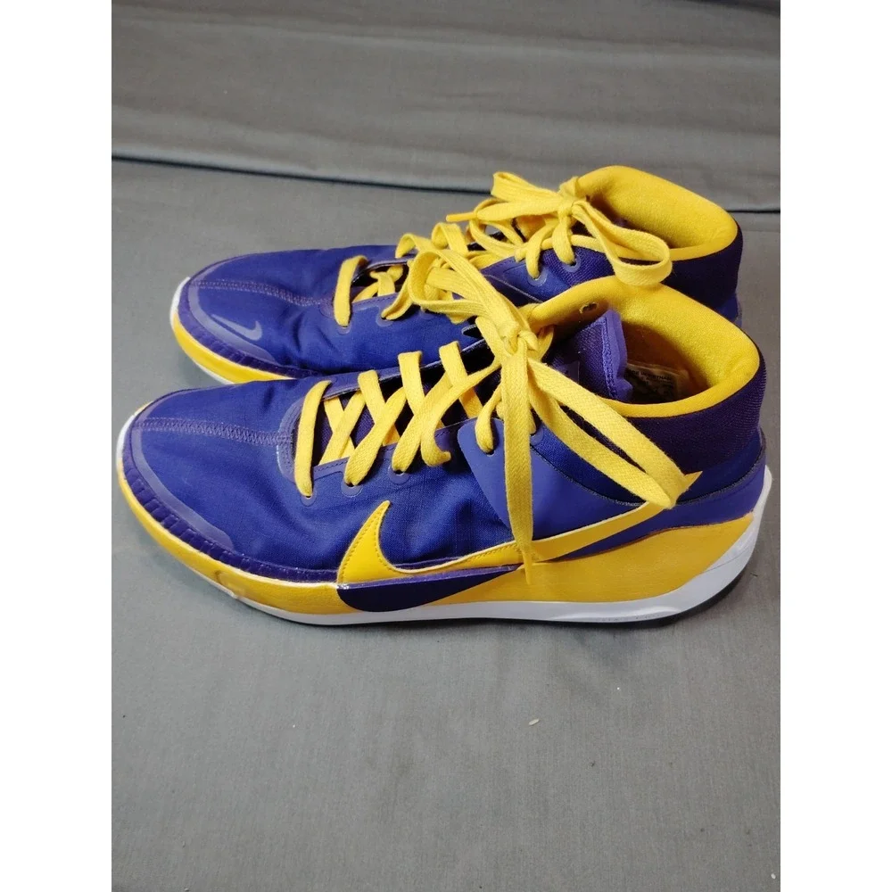 Nike KD13 PURPLE YELLOW Basketball Shoes Men 11.5 Kevin Durant Collector Sneaker